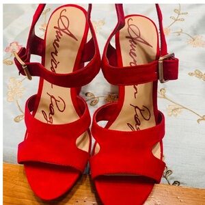 Red Wedges Size 7